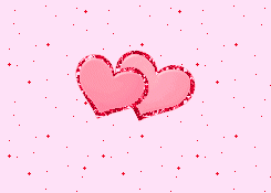 Gif animé coeur rose